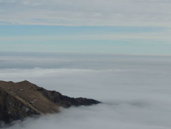 Scenic view of mountain against sky