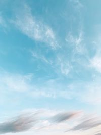 Low angle view of clouds in sky