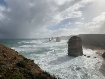 Scenic view of sea against sky