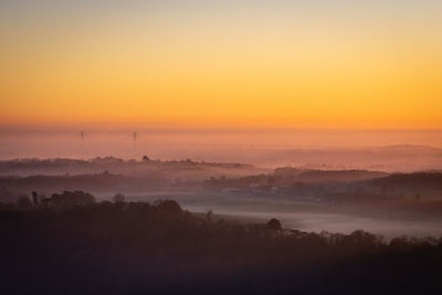 Misty Sunset