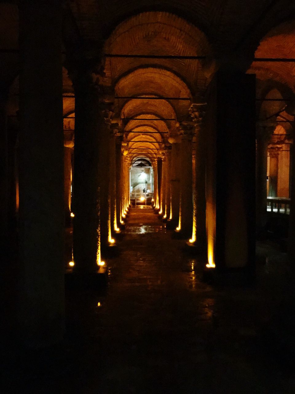 the way forward, indoors, corridor, illuminated, arch, architectural column, architecture, built structure, no people, day