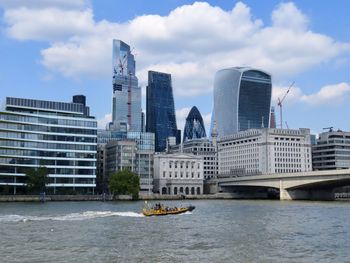 The city of london shot from the southbank