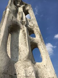 Low angle view of a sculpture