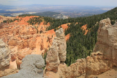 High angle view of landscape against sky