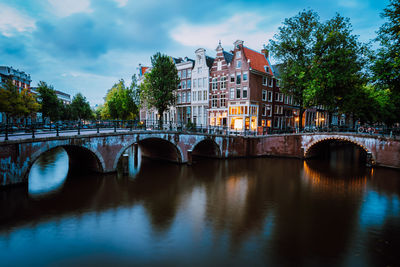 Famous keizersgracht emperor's canal in amsterdam