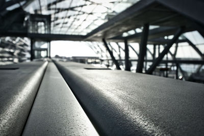 Surface level of railway bridge