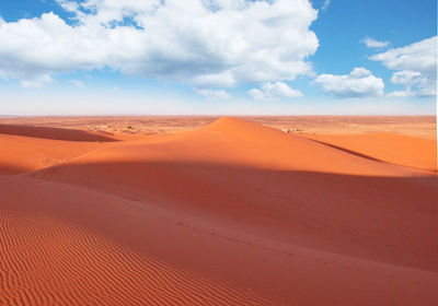 Scenic view of desert against sky