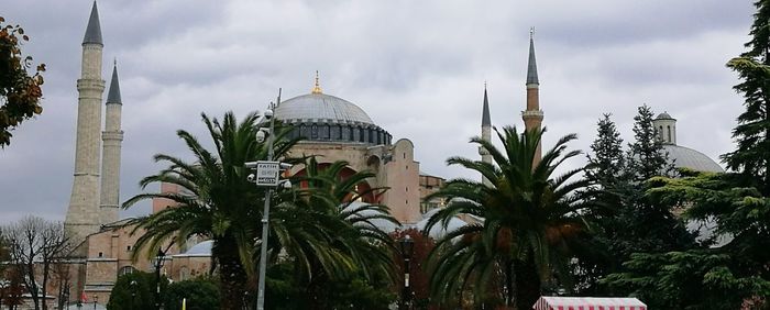 View of cathedral against cloudy sky