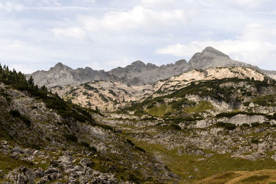 Steinernes meer, mountain landscape in bavaria, germany in autumn