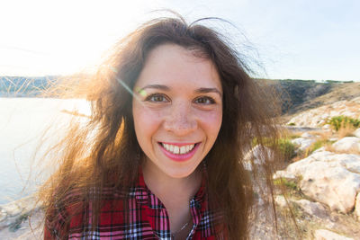 Portrait of a smiling young woman