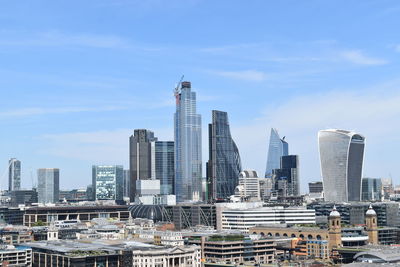 City of london skyline view