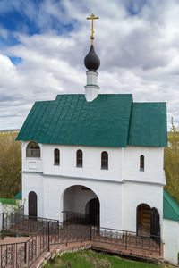 Low angle view of building against sky