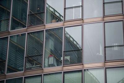 Low angle view of glass building