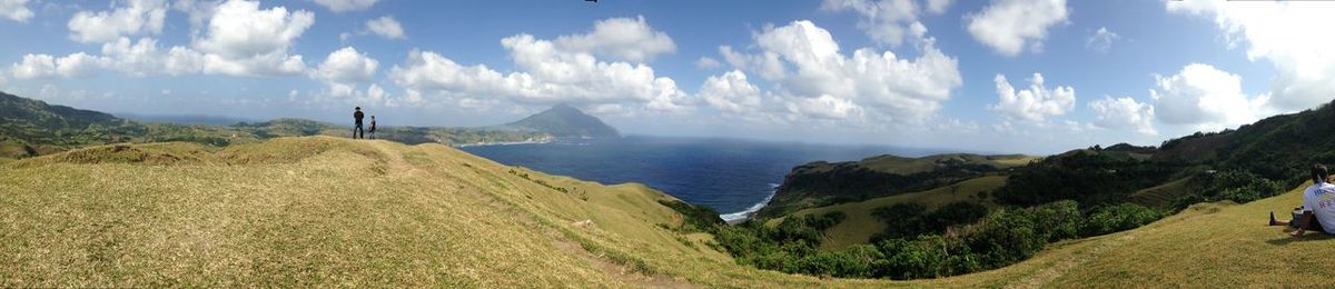 Panoramic view of sea against sky