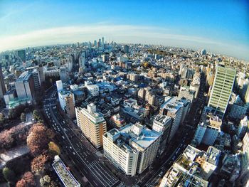 Aerial view of cityscape