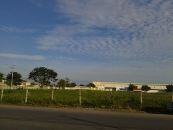 Road passing through landscape