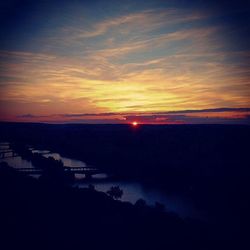 Scenic view of sky at sunset