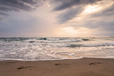 Beautiful sunrise over the sea.