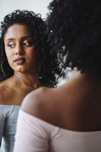 Portrait of a beautiful young woman