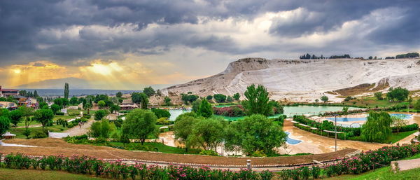 Panoramic view of landscape against sky