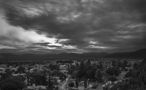 High angle view of cityscape