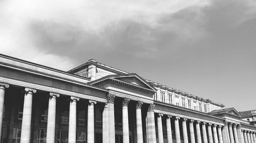 Low angle view of building against sky