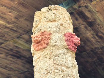 High angle view of rocks on rock