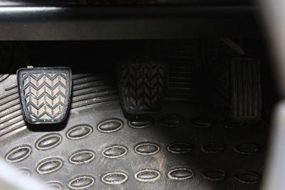 High angle view of laptop on table