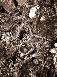 Full frame shot of old wooden wall
