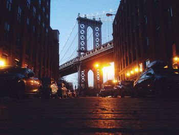 City street at night