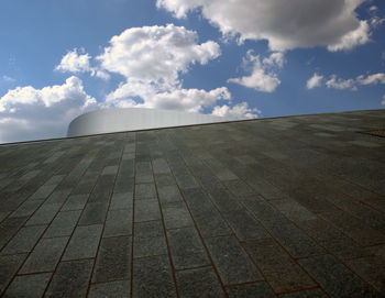 Built structure against cloudy sky