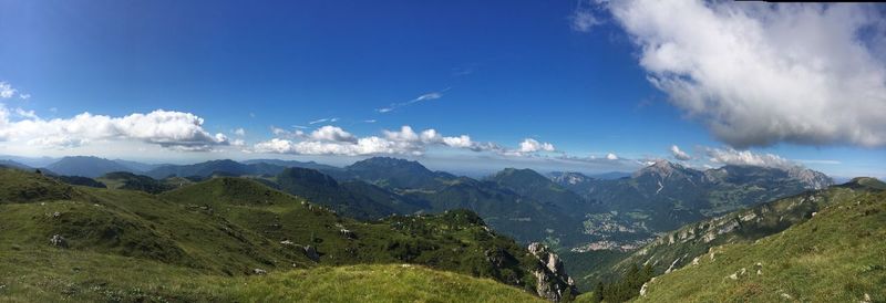 Panoramic view of landscape against sky