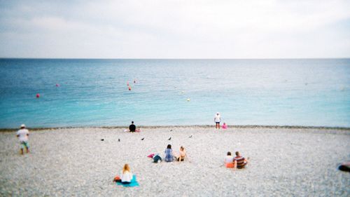 Group of people on beach