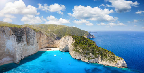 Scenic view of sea against sky