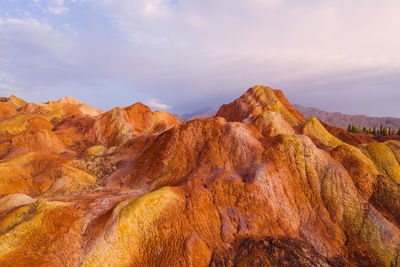 Scenic view of mountain against sky