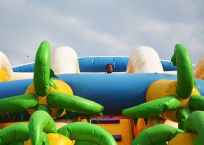 Close-up of multi colored balloons