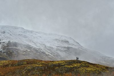 Scenic view of mountain against sky