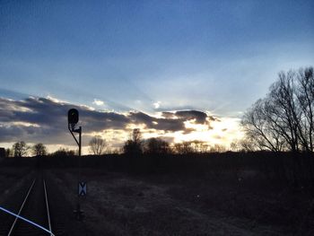 Country road at sunset