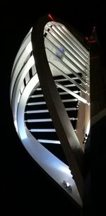 Low angle view of spiral staircase