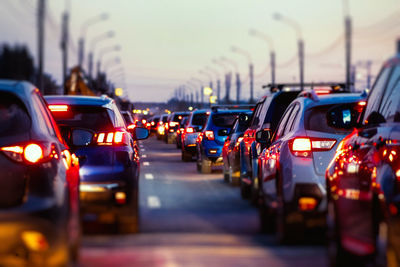 Traffic on city street