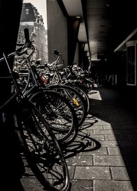 Cars parked in front of building