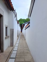 Empty corridor of building