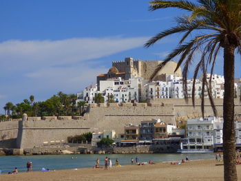 Castillo de peniscola against sky