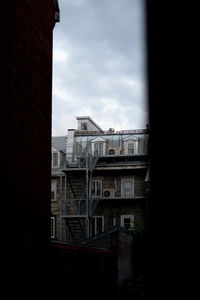 Low angle view of building against sky