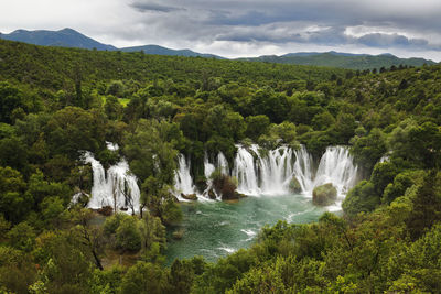Kravica waterfall in bosnia and hercegovina