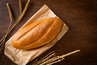 Close-up of bread on table