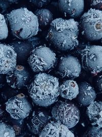 Full frame shot of blueberries