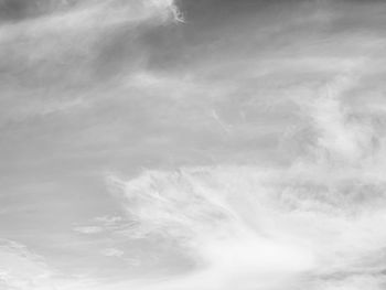 Low angle view of clouds in sky