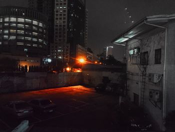 Wet road in city during rainy season