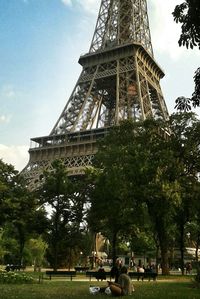 Low angle view of historic building